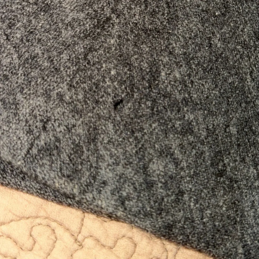 VTG 50s 60s Handmade Gray Wool Full A-Line Skirt, Size S